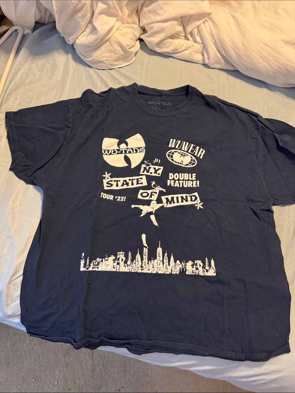 2XL Wu-Tang Clan N.Y. State of Mind tour merch band t shirt